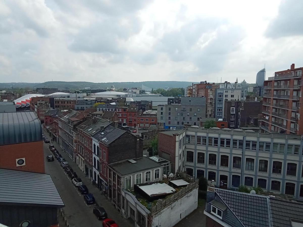 Liege Centre Mediacite Appartement Possible Parking Terrasse Immense 8Eme Pour 2 Personnes Eksteriør billede